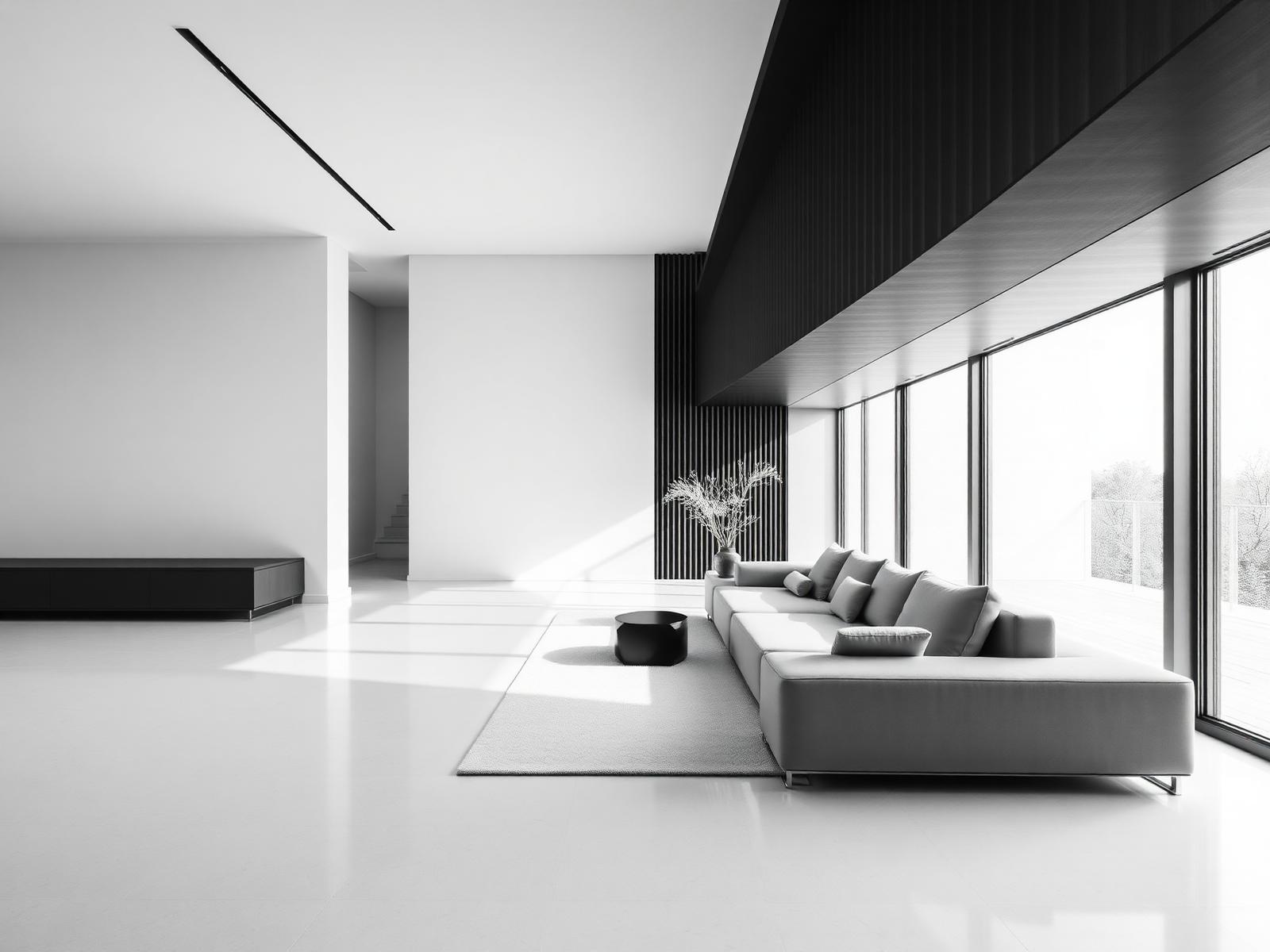 Minimalist modern property interior